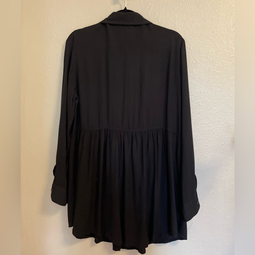 Solitaire Empire Waist Collared Tunic Top - Picture 2 of 4